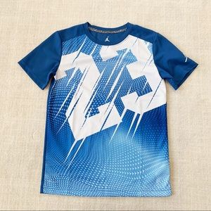 Jordan 23 Dri Fit Blue Boys Tee Shirt Sz M/L NWOT